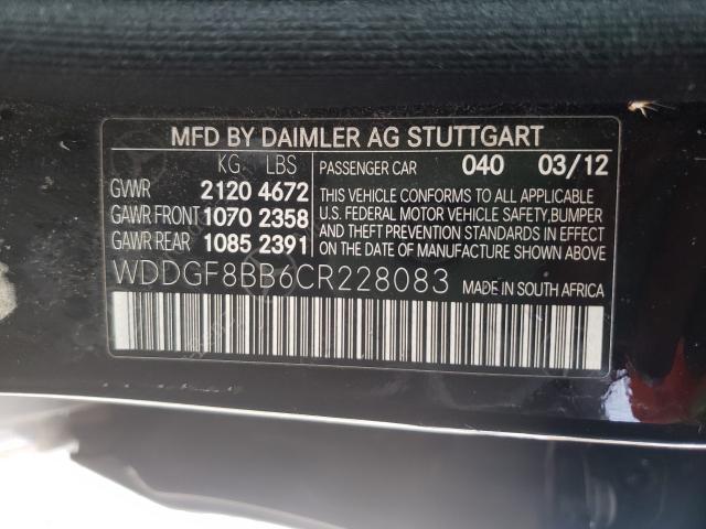 Photo 9 VIN: WDDGF8BB6CR228083 - MERCEDES-BENZ C 300 4MAT 