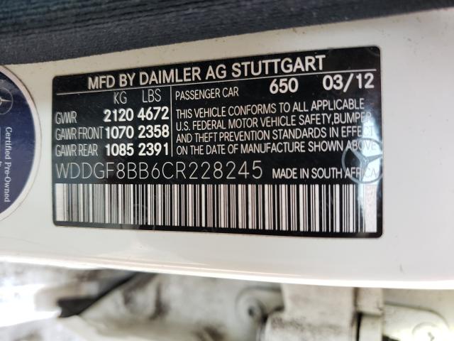 Photo 9 VIN: WDDGF8BB6CR228245 - MERCEDES-BENZ C 300 4MAT 