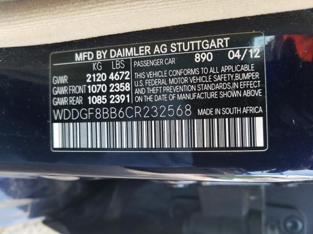 Photo 9 VIN: WDDGF8BB6CR232568 - MERCEDES-BENZ C 300 4MAT 