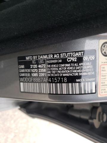 Photo 9 VIN: WDDGF8BB7AF415718 - MERCEDES-BENZ C 300 4MAT 