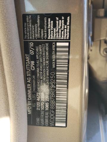 Photo 9 VIN: WDDGF8BB7BR135250 - MERCEDES-BENZ C 300 4MAT 