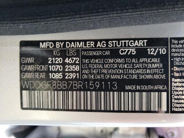 Photo 9 VIN: WDDGF8BB7BR159113 - MERCEDES-BENZ C 300 4MAT 