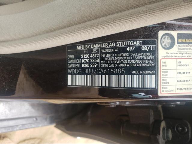 Photo 9 VIN: WDDGF8BB7CA615885 - MERCEDES-BENZ C 300 4MAT 