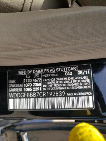 Photo 9 VIN: WDDGF8BB7CR192839 - MERCEDES-BENZ C 300 4MAT 