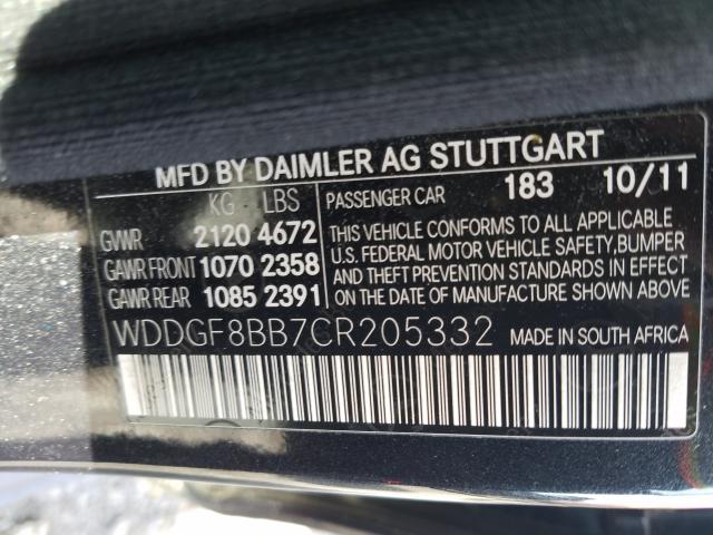 Photo 9 VIN: WDDGF8BB7CR205332 - MERCEDES-BENZ C 300 4MAT 