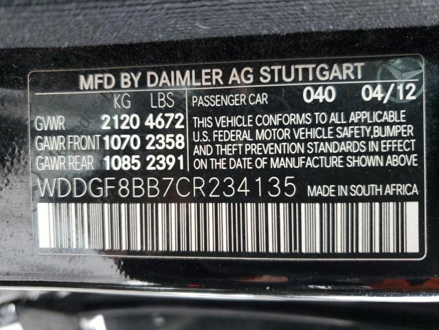 Photo 11 VIN: WDDGF8BB7CR234135 - MERCEDES-BENZ C 300 4MAT 