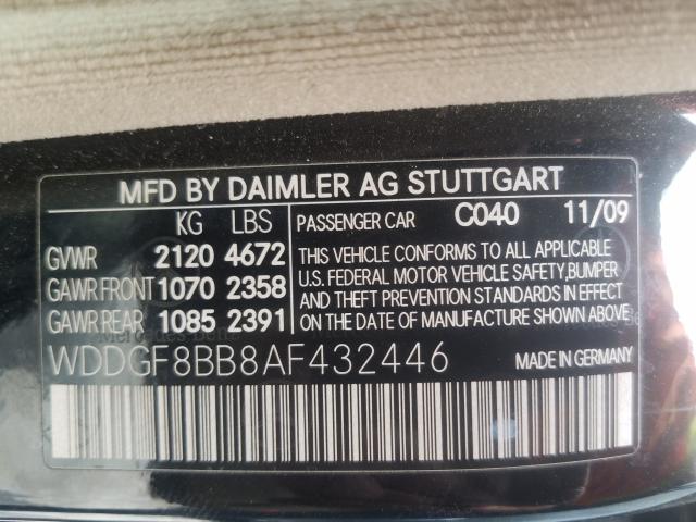 Photo 9 VIN: WDDGF8BB8AF432446 - MERCEDES-BENZ C 300 4MAT 