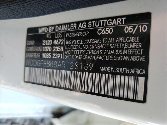 Photo 9 VIN: WDDGF8BB8AR128189 - MERCEDES-BENZ C 300 4MAT 