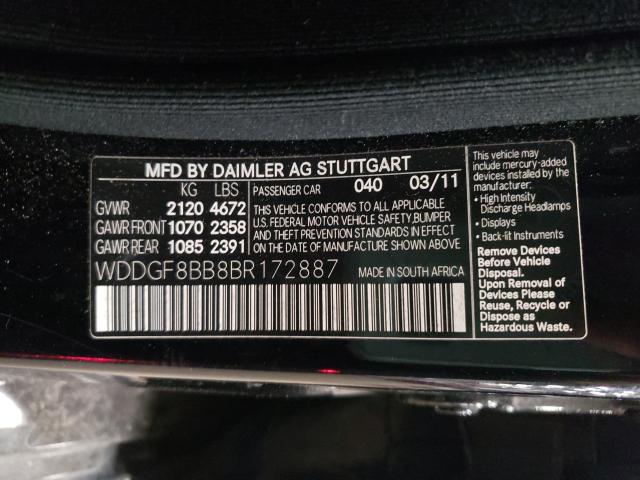 Photo 9 VIN: WDDGF8BB8BR172887 - MERCEDES-BENZ C 300 4MAT 