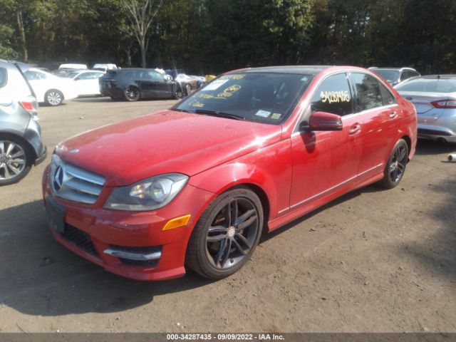 Photo 1 VIN: WDDGF8BB8CR210183 - MERCEDES-BENZ C-CLASS 