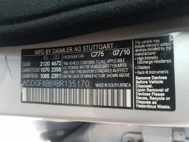 Photo 5 VIN: WDDGF8BB9BR135170 - MERCEDES-BENZ C 300 4MAT 