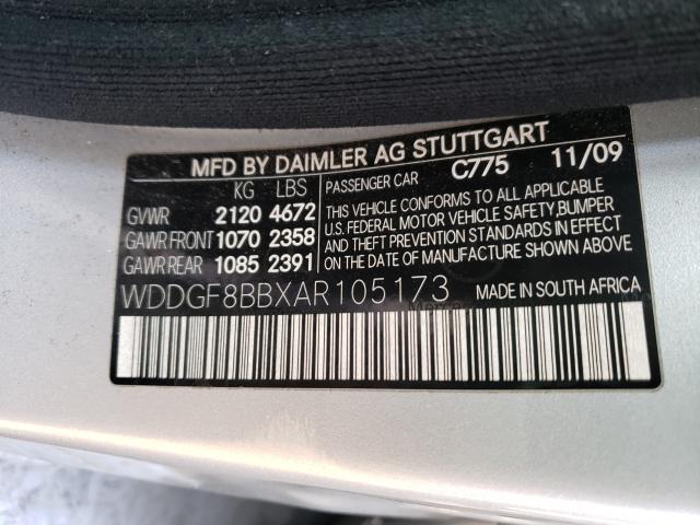 Photo 9 VIN: WDDGF8BBXAR105173 - MERCEDES-BENZ C 300 4MAT 