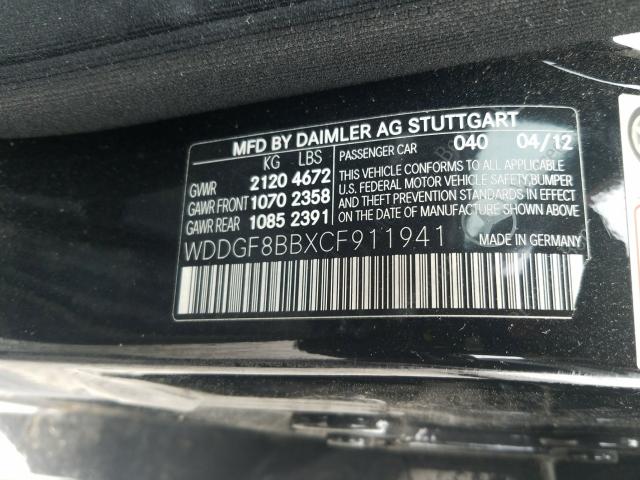 Photo 9 VIN: WDDGF8BBXCF911941 - MERCEDES-BENZ C 300 4MAT 