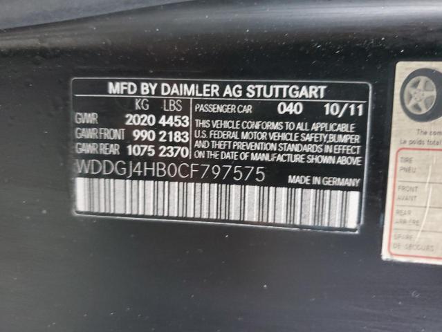 Photo 11 VIN: WDDGJ4HB0CF797575 - MERCEDES-BENZ C 250 