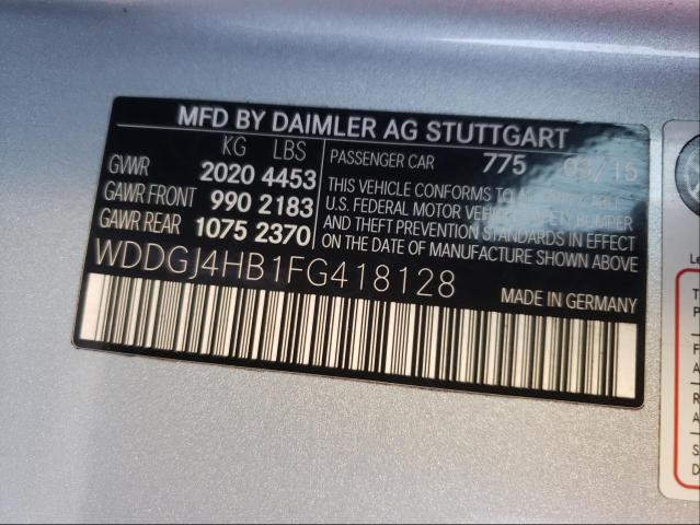 Photo 9 VIN: WDDGJ4HB1FG418128 - MERCEDES-BENZ C 250 