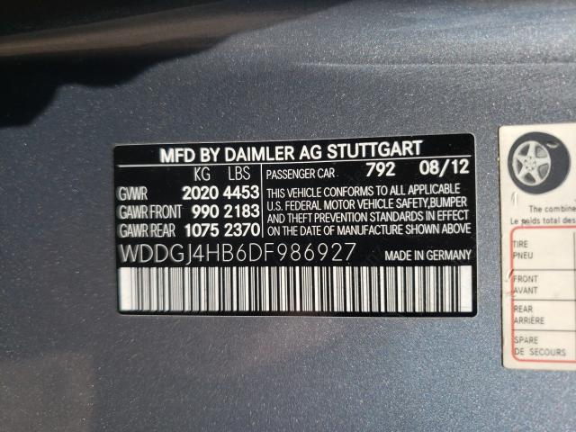 Photo 9 VIN: WDDGJ4HB6DF986927 - MERCEDES-BENZ C250 