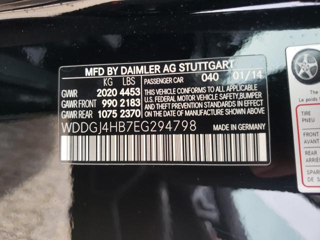 Photo 9 VIN: WDDGJ4HB7EG294798 - MERCEDES-BENZ C 250 