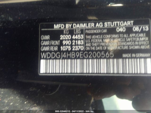 Photo 8 VIN: WDDGJ4HB9EG200565 - MERCEDES-BENZ C-CLASS 