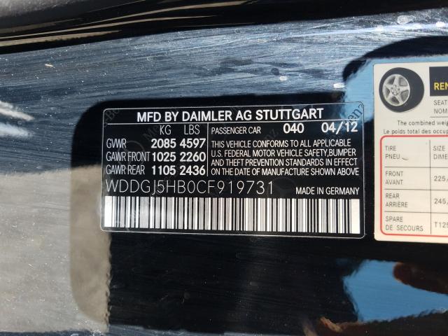 Photo 9 VIN: WDDGJ5HB0CF919731 - MERCEDES-BENZ C 350 