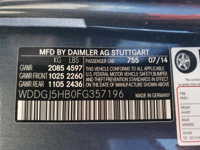 Photo 11 VIN: WDDGJ5HB0FG357196 - MERCEDES-BENZ C-CLASS 