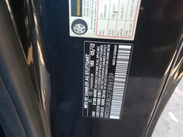 Photo 9 VIN: WDDGJ8JB2CF896139 - MERCEDES-BENZ C 350 4MAT 