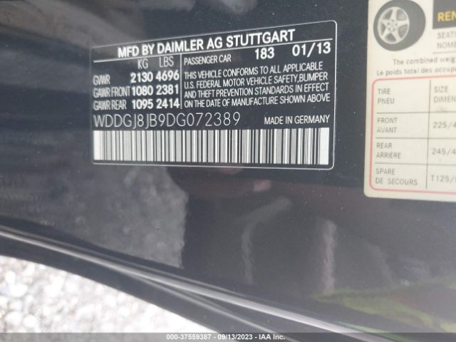 Photo 8 VIN: WDDGJ8JB9DG072389 - MERCEDES-BENZ C 350 