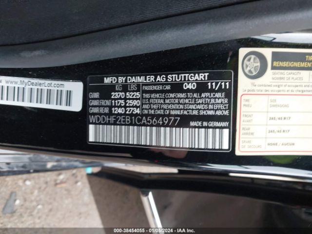 Photo 8 VIN: WDDHF2EB1CA564977 - MERCEDES-BENZ E 350 BLUETEC 