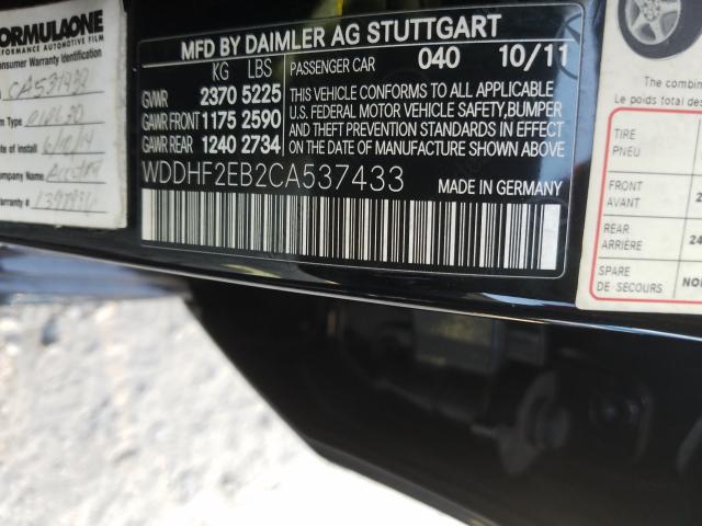 Photo 9 VIN: WDDHF2EB2CA537433 - MERCEDES-BENZ E 350 