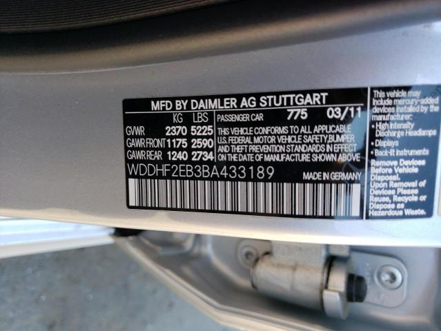 Photo 11 VIN: WDDHF2EB3BA433189 - MERCEDES-BENZ E-KLASSE 