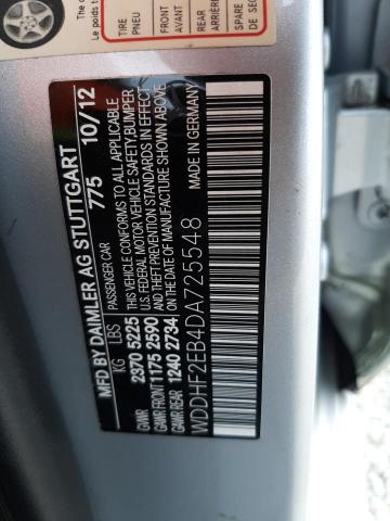 Photo 9 VIN: WDDHF2EB4DA725548 - MERCEDES-BENZ E 350 BLUE 