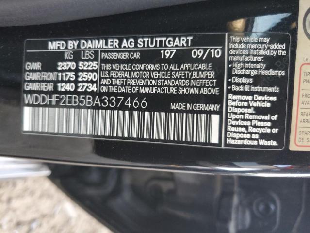 Photo 12 VIN: WDDHF2EB5BA337466 - MERCEDES-BENZ E 350 BLUE 