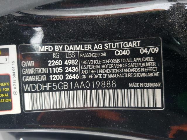 Photo 11 VIN: WDDHF5GB1AA019888 - MERCEDES-BENZ E 350 