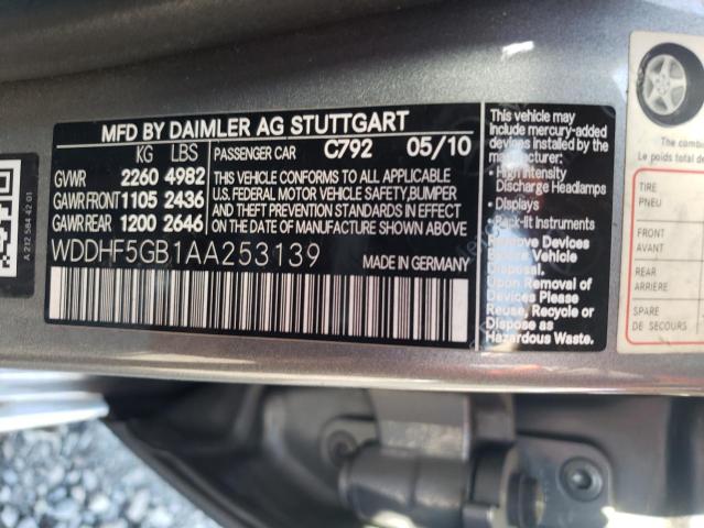 Photo 11 VIN: WDDHF5GB1AA253139 - MERCEDES-BENZ E 350 