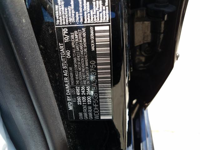 Photo 9 VIN: WDDHF5GB1BA343750 - MERCEDES-BENZ E 350 