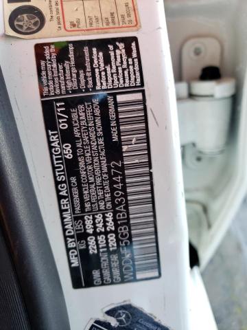 Photo 11 VIN: WDDHF5GB1BA394472 - MERCEDES-BENZ E 350 