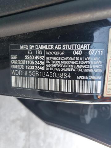 Photo 11 VIN: WDDHF5GB1BA503884 - MERCEDES-BENZ E-CLASS 