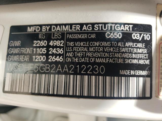 Photo 11 VIN: WDDHF5GB2AA212230 - MERCEDES-BENZ E 350 