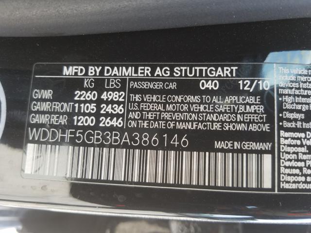 Photo 9 VIN: WDDHF5GB3BA386146 - MERCEDES-BENZ E 350 