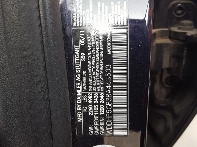 Photo 9 VIN: WDDHF5GB3BA463503 - MERCEDES-BENZ E 350 