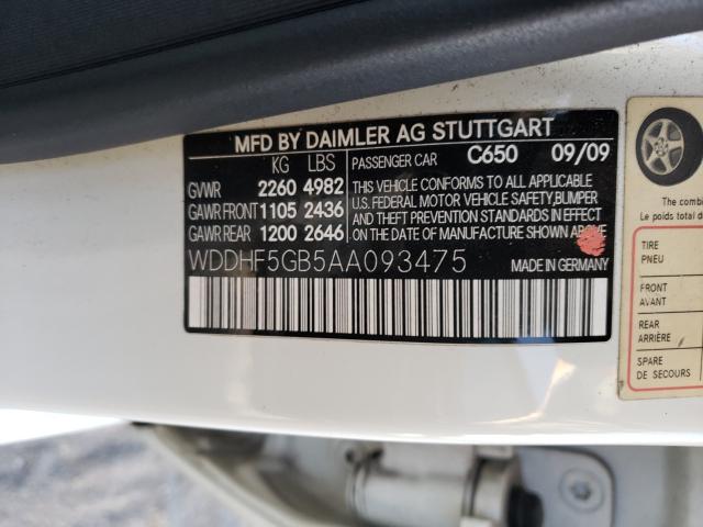 Photo 9 VIN: WDDHF5GB5AA093475 - MERCEDES-BENZ E 350 