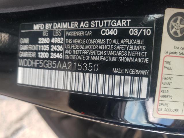 Photo 9 VIN: WDDHF5GB5AA215350 - MERCEDES-BENZ E 350 