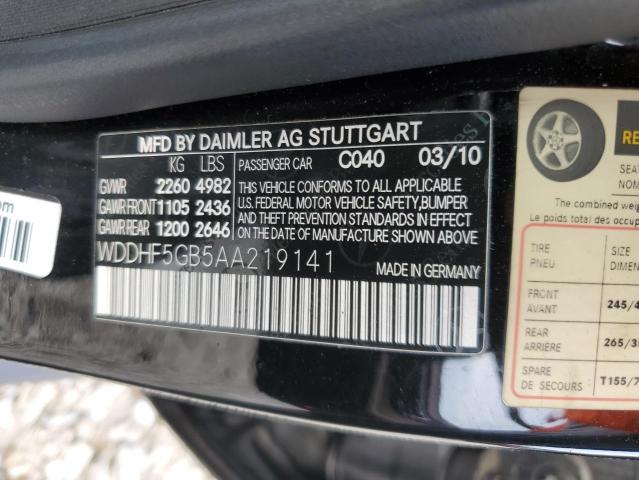 Photo 12 VIN: WDDHF5GB5AA219141 - MERCEDES-BENZ E 350 