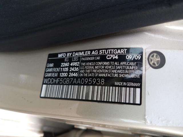 Photo 9 VIN: WDDHF5GB7AA095938 - MERCEDES-BENZ E 350 