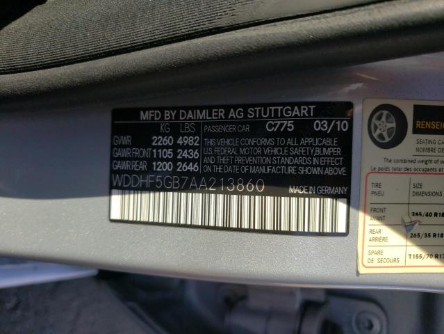 Photo 9 VIN: WDDHF5GB7AA213860 - MERCEDES-BENZ E 350 