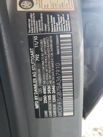 Photo 9 VIN: WDDHF5GB7BA367910 - MERCEDES-BENZ E 350 