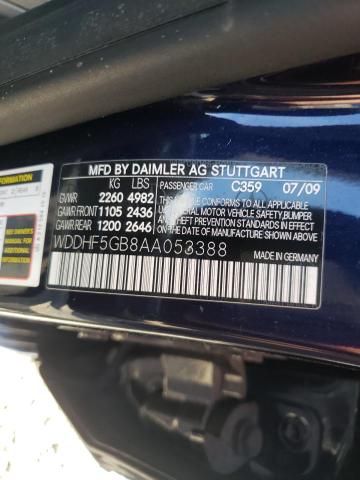 Photo 9 VIN: WDDHF5GB8AA053388 - MERCEDES-BENZ E 350 