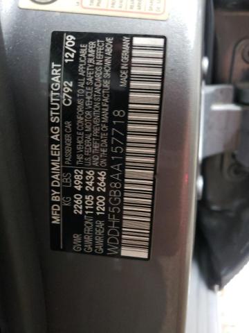 Photo 9 VIN: WDDHF5GB8AA157718 - MERCEDES-BENZ E 350 