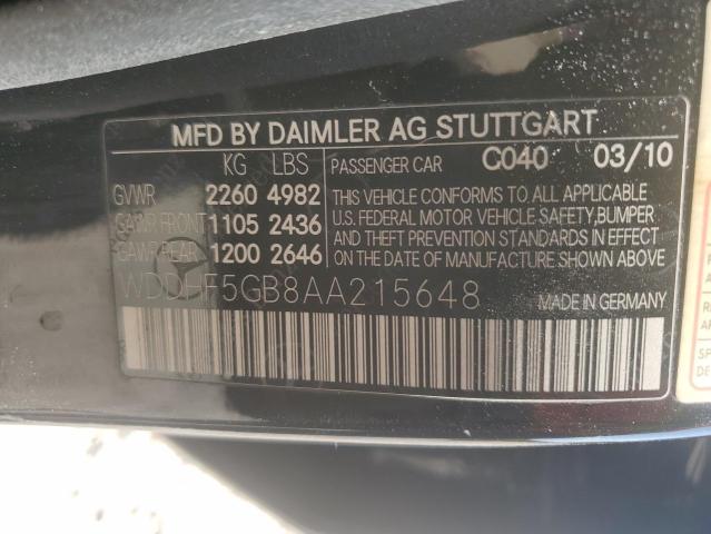 Photo 12 VIN: WDDHF5GB8AA215648 - MERCEDES-BENZ E-CLASS 