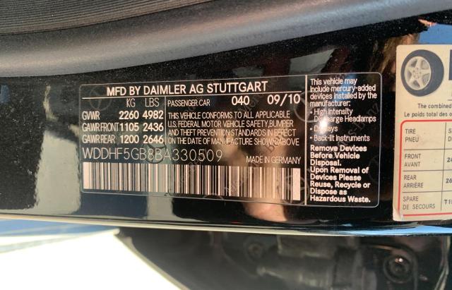 Photo 9 VIN: WDDHF5GB8BA330509 - MERCEDES-BENZ E 350 