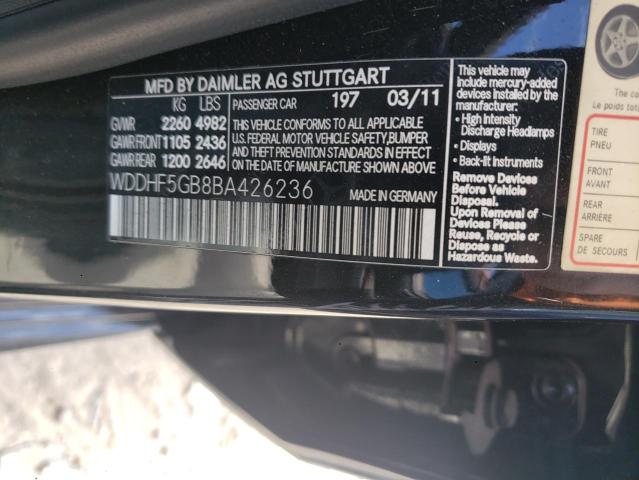 Photo 9 VIN: WDDHF5GB8BA426236 - MERCEDES-BENZ E 350 